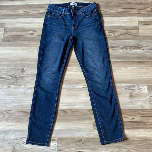 PAIGE Women's Verdugo Ankle Jean Dark wash Size 28 Midrise Stretch Denim - Picture 3 of 13